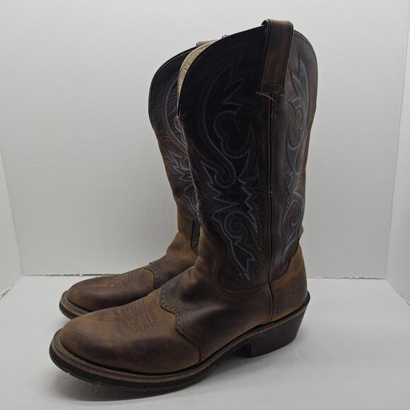 Double H Men's Oak ICE Brown Cowboy Boots Size 10.5D DH 1561 - Picture 1 of 12